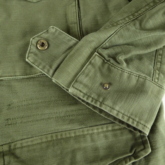 Lucky Brand Army Sherpa-Lined Hooded Puffer Coat